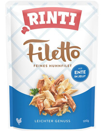 RINTI Filetto in Jelly Chicken&Duck kana- ja pardimarmelaadi kotike 100 g