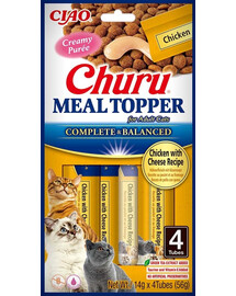 INABA Meal kreemjas kana-juustu kassitoidulisand 4x14g