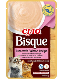 INABA CIAO Bisque Tuunikala ja lõhe kreemjasupp kassidele 40g