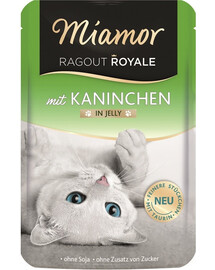 MIAMOR Ragout Royale in Jelly Rabbit Кролик желе саше для кошек 100 г