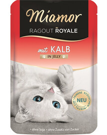 MIAMOR Ragout Royale in Jelly Veal Телячье желе саше для кошек 100 г