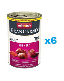 ANIMONDA GranCarno Adult südamed 6x400g