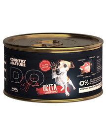 COUNTRY&NATURE Punase liha pidulik märja koeratoit 400 g