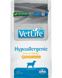 FARMINA Vet Life Hypoallergeenne Kala ja Kartul koertele toitainete talumatuse vähendamiseks 2 kg