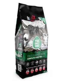 ALPHA SPIRIT Pehme, kuiv täissööt koertele Free range duck pardilihaga 12 kg