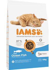 IAMS for Vitality täiskasvanud kassidele ookeanikalaga 10kg