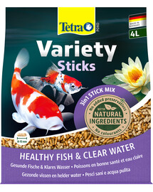 TETRA Pond Variety Sticks 4 l Kolme tüüpi toidu segu pulkades