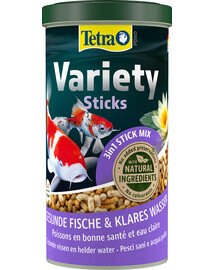 TETRA Pond Variety Sticks 1 l Kolme tüüpi toidu segu pulkades