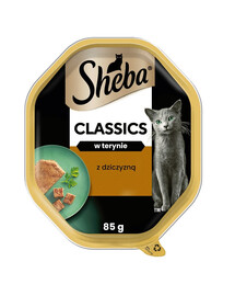 SHEBA Classics tacka 85 g w terynie z dziczyzną