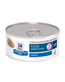 HILL'S Prescription Diet Feline z/d Food Sensitivities dla kotów 156 g w puszce