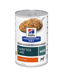 HILL'S Prescription Diet Canine w/d Diabetes Care с курицей 370 г банка