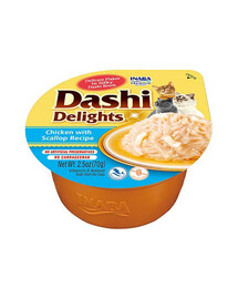 INABA Cat Dashi Delights Kana ja kammkarbid 70 g