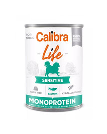 CALIBRA Dog Life Sensitive Salmon with Rice 400 g z łososiem i ryżem