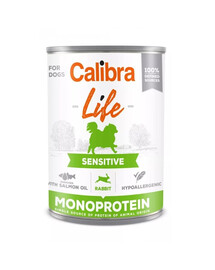 CALIBRA Dog Life Sensitive Rabbit 400 g koos jänesega