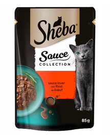 SHEBA Sauce Collection Beef 85g tükki veiseliha kastmes kassidele