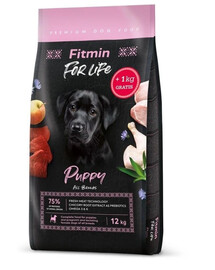 FITMIN Dog For Life Kutsikatoit 12 + 1 kg