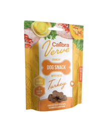 CALIBRA Dog Verve Crunchy Snack Fresh Turkey 150 g Teraviljavabad maiuspalad kalkuniga