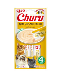 INABA Churu tuunikala juustuga kassidele 4x14g