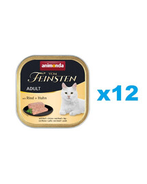 ANIMONDA vom Feinstein Adult veiseliha ja kana 12x100 g