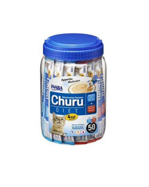 INABA Churu Diet 50x14g tuunikala ja kanaga kassidele