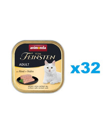 ANIMONDA vom Feinstein Täiskasvanud veiseliha ja kana 32x100 g