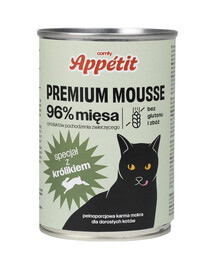 COMFY APPETIT PREMIUM Mousse küülikuga kassidele 400 g