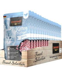 LEONARDO Finest Selection Kitten teraviljavaba kassipoegade toit kodulindudega 16 x 85 g