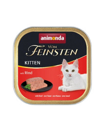 ANIMONDA Pasteet kassidele Feinsten Kitten veiselihaga100 g