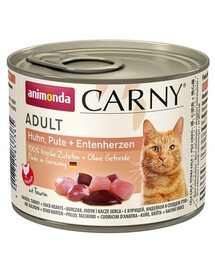 ANIMONDA Carny Adult kassidele kana-, kalkuni- ja pardisüdamega 200 g