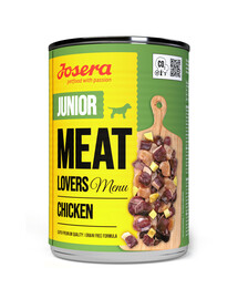 JOSERA Meat Lovers Junior Меню Курица для щенков 6х400г