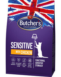 BUTCHER'S Functional Cat Sensitive tundlikele kassidele kanaga 2x800 g