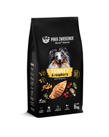 PAKA ZWIERZAKA Seventh Heaven Kuivtoit kalkunihakkliha vaarikaga 9kg + veisevorst koerale 200g TASUTA