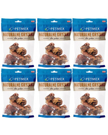 PETMEX Keskmine sealiha kõrva 6x100g looduslik koera närimiskompvekid
