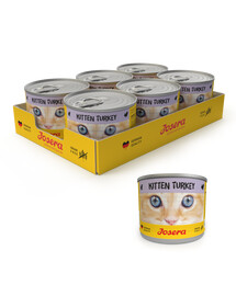 JOSERA Kitten kalkunite märja kassipoegade toit 200g purk 6+1 TASUTA