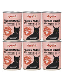 COMFY APPETIT PREMIUM Mousse veiselihaga kassidele 6x400g