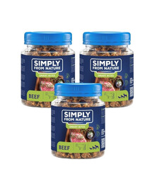 SIMPLY FROM NATURE Smart Bites   Veiseliha treenerid koertele 3x130g