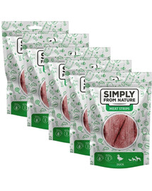 SIMPLY FROM NATURE Meat Strips Pardiliha ribad koertele 5x80 g