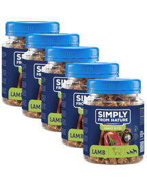 SIMPLY FROM NATURE Smart Bites Lambaliha treenerid koertele 5x130 g