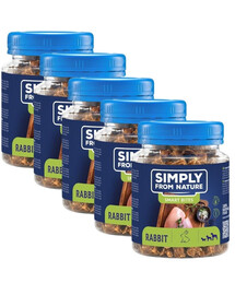 SIMPLY FROM NATURE Smart Bites Küülikute treenerid koertele 5x130g