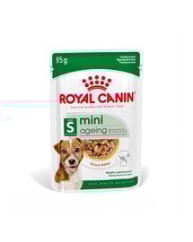ROYAL CANIN Mini ageing 12+ 12x85 g märgtoit kastmes küpsetele üle 12-aastastele koertele, väikestele tõugudele