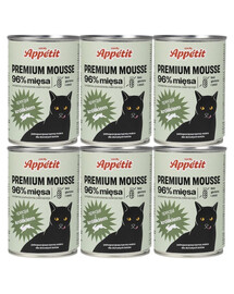 COMFY APPETIT PREMIUM Mousse z królikiem dla kota 6x400 g