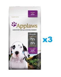 APPLAWS Puppy Large Breed Chicken 6 kg (3x2 kg) kanaga suurt tõugu kutsikatele