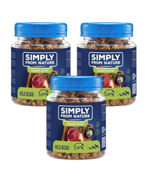 SIMPLY FROM NATURE Smart Bites Metssea trenni maiuspalad koertele 3x130 g