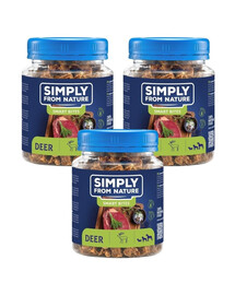 SIMPLY FROM NATURE Smart Bites Deer Trainers koertele 3x130g