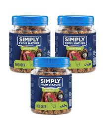 SIMPLY FROM NATURE Smart Bites Roe deer treenerid koertele 3x130g