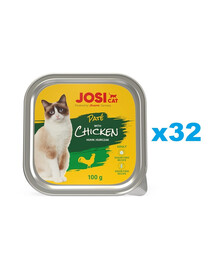 JOSERA JosiCat kana pasteet kassidele 32x100g