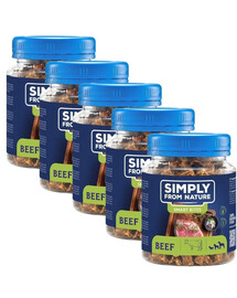 SIMPLY FROM NATURE Smart Bites Veiseliha treenerid koertele 5x130g