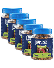 SIMPLY FROM NATURE Smart Bites Deerhound treenerid koertele 5x130g