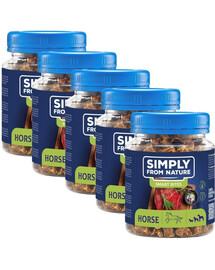 SIMPLY FROM NATURE Smart Bites Trenerki z koniny dla psów 5x130 g
