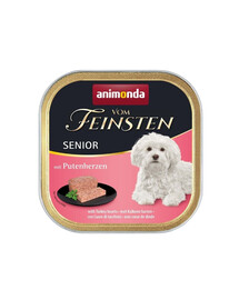 Animonda Vom Feinsten Senior su kalakutų širdimis 150 g
